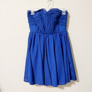 Do & Be Royal Blue Strapless Full Dress
